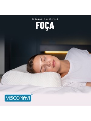 Viscomavi Foça Ortopedik Visco Yastık Ergonomik Hafızalı Visco Yastık