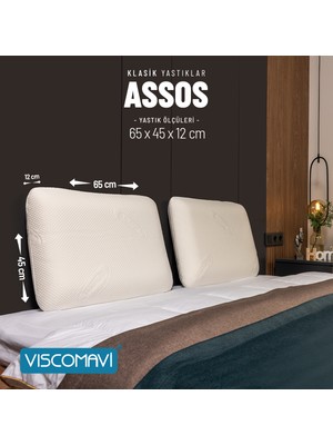 Viscomavi Assos Ortopedik Visco Yastık Klasik Hafızalı Visco Yastık