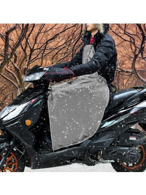 Bundera Scooter Diz Koruma Örtüsü Yağmur Soğuk Rüzgar Önleyici  Rüzgarlık Motorsiklet Dizlik Gri