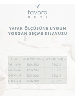 Favora Lüx Çift Kişilik Bambu Yorgan 195X215 - Krem