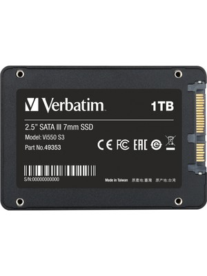 Verbatim Vi550 S3 1TB 520MB-400MB SATA3 SSD
