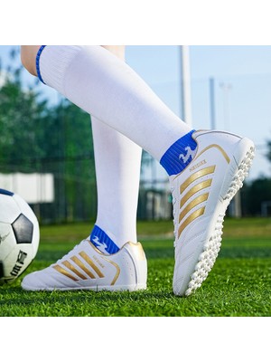 Sell Global BH09HA588 Beyaz - Altın Erkek Futbol Ayakkabıları (Yurt Dışından)