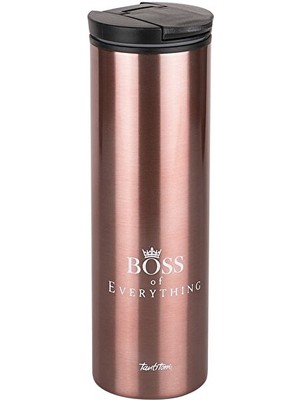 Tantitoni Rose Gold Boss Yazılı Kahve Bardağı 440ML