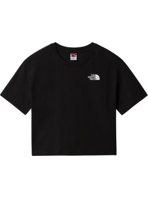 The North Face Cropped Simple Dome Kadın Siyah Bisiklet Yaka Tişört