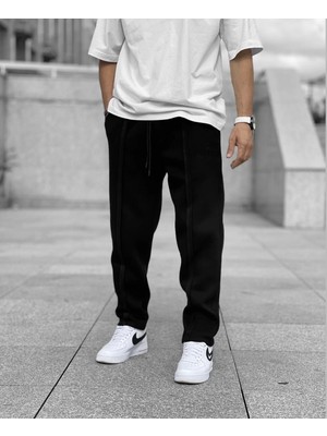 Black Ant Erkek Içi Şardonlu Eşofman Altı - Siyah