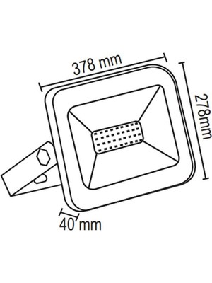 Forlife 300 Watt Slim Kasa Led Projektör ( Beyaz Işık )