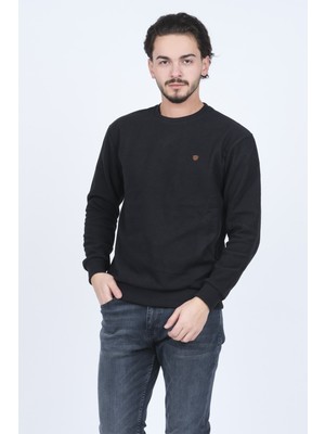 Metropolitan Erkek Bisiklet Yaka Sweatshirt 6240101 Siyah