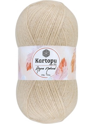 Kartopu Angora Natural Kum Beji K855 Ince Yeleklik Yünlü Ip 100GR