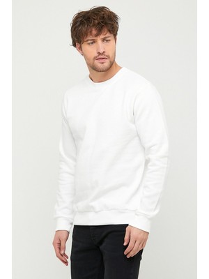 MEİLİFENG Erkek Basic 2 Iplik Sweatshirt