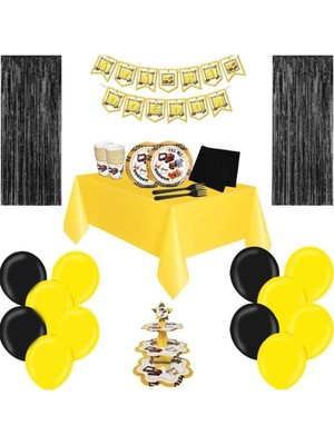 Çıtı Pıtı Store Inşaat Temalı Doğum Günü Parti Seti 8 Kişilik