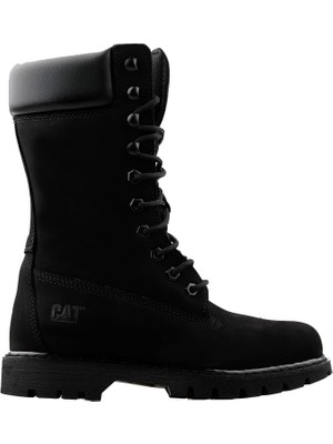 Cat 015G101200 Black Nubuk Clovis Mid Kadın Günlük Bot 015G101200-BLACK-NUBUK-CLOVIS-MID Siyah