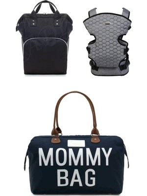 Lupi Tasarım Lui Tasarım Anne Bebek Bakım Sırt Çantası, Bebek Taşıma Kanguru ve Mommy Bag Anne Bebek Bakım Çantası