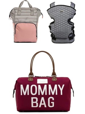 Lupi Tasarım Lui Tasarım Anne Bebek Bakım Sırt Çantası, Bebek Taşıma Kanguru ve Mommy Bag Anne Bebek Bakım Çantası