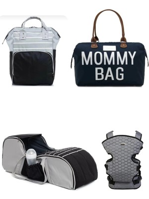 Lupi Tasarım Lui Tasarım Anne Bebek Bakım Sırt Çantası, Kanguru, Portbebe ve Mommy Bag Anne Bebek Çantası