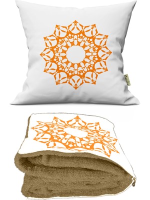 Caisya Home Etnik Motif Desenli Opsiyonel Battaniyeli Yastık 38 x 38 cm