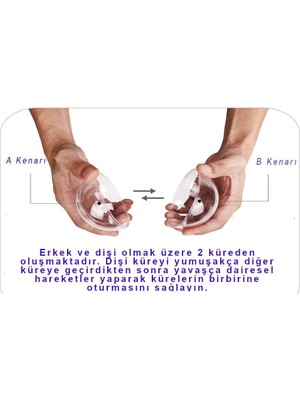 Roco Paper Co. Şeffaf Mika Küre - 3 Adet Asılabilir Plastik Top - 8 cm