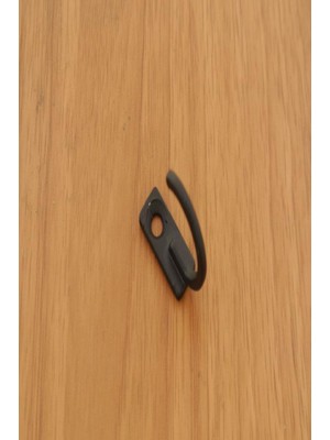 Azm Hırdavat Nobel Dekoratif Küçük Tekli Askı Siyah 10 Adet