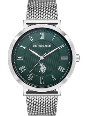 U.S. Polo Assn. Erkek Kol Saati 5 ATM Suya Dayanıklı Metalik Gri Kasa ve Kordon ile Klasik Tasarım USPA1036-06