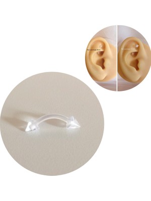 Bylin Bioplast Spaky Rook, Snog, Dil, Kaş Muz Piercing
