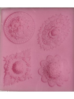 Coşan Pastacılık Silikon Kalıp 4lü  Broşlar