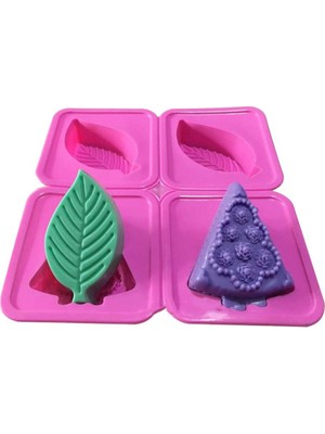 Coşan Pastacılık Silikon 4 Lü Desenli Kalıp 4 No