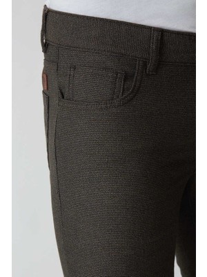 Bisse Erkek Slim Fit 5 Cep Spor Pantolon Haki
