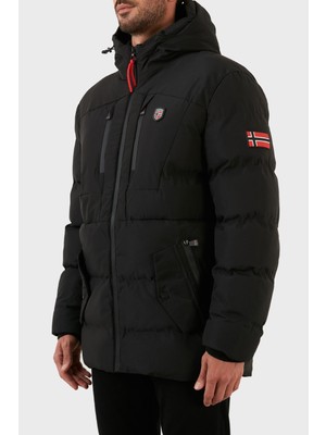 Norway Geographical Rüzgara ve Suya Dayanıklı Kapüşonlu Parka Erkek Parka Cachot