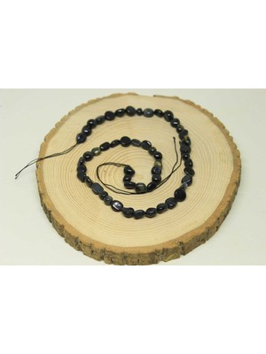 Yaşam Tohumu Kaplan Gözü Taşı Siyah Doğal Dizi (25495)