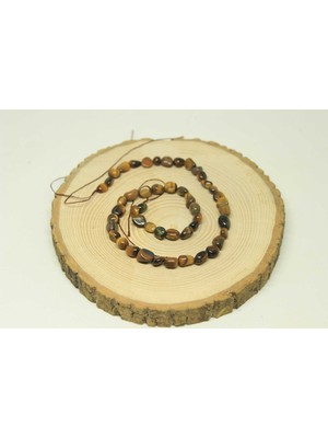 Yaşam Tohumu Kaplan Gözü Taşı Doğal Dizi (25460)