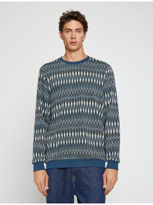 Koton Patterned Knitwear Sweater Crew Neck