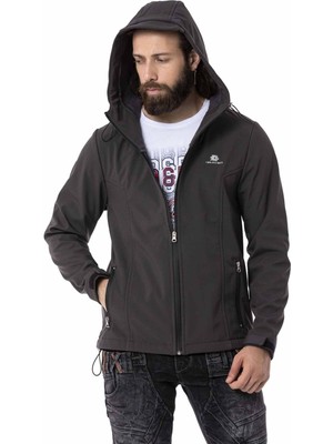 Cipo & Baxx CJ285 Softshell Termal Şardonlu Antrasit Ceket