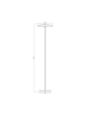 voxlamp lighting solutions LED Lambader Endirekt Hidden 160 cm