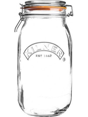 Kilner El Yapımı 2 L Cam Kavanoz Isıya Dayanıklı Özelliği ile Kullanıma Uygun