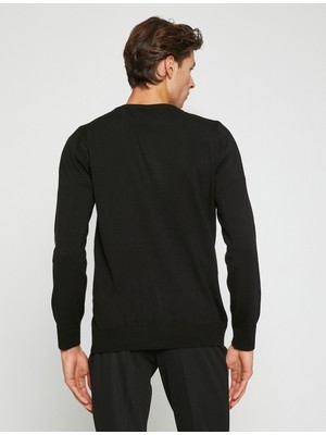 Koton Basic Knitwear Sweater V Neck