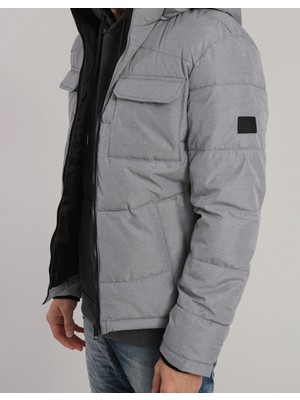 Jack & Jones Jjbrady Puffer Sn Gri Erkek Mont 12212233-Light