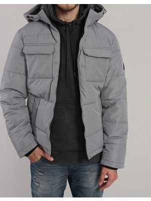 Jack & Jones Jjbrady Puffer Sn Gri Erkek Mont 12212233-Light