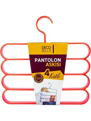 Dükkanönü 4 Bölmeli Dekoratif Pantolon Askısı