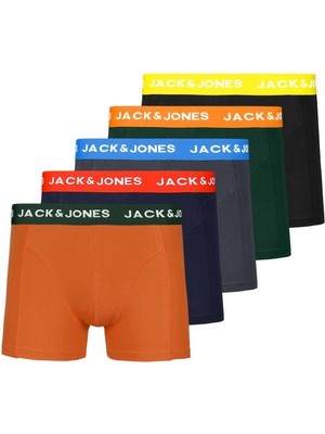 Jack & Jones Jack Jones Erkek Pamuklu Rahat 5 Li Boxer 12230145