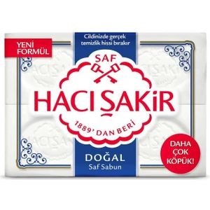 Hacı Şakir Banyo Sabunu 600 gr Doğal  4X150 gr