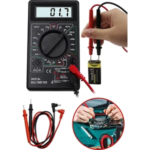 Dijital Avometre Multimetre Ölçü Aleti Akım Volt Amper Ölçer Ampermetre Voltmetre Aleti