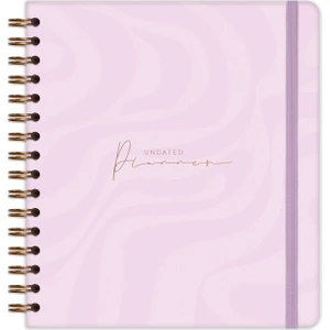 Matt Notebook Süresiz Planlayıcı Kare Ajanda Pembe