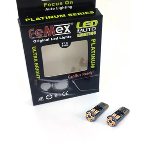 FEMEX T10 3030 Chip 12Ledli 650Lumen Turuncu Led Ampul Aktif Canbus