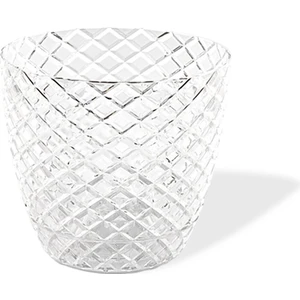 0,75 Litre Kesme Orkide Saksısı Kristal Şeffaf Plastik Saksı No1 Ø12X11CM