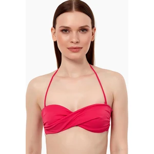 63508 Kırmızı Burgu Straplez Bikini Üstü
