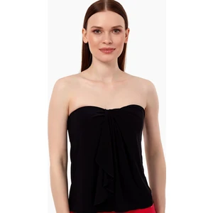 63550 Siyah Straplez Tankini Üstü