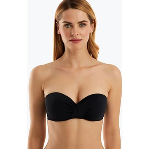 63549 Siyah Straplez Bikini Üstü