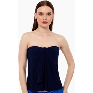63550 Lacivert Straplez Tankini Üstü