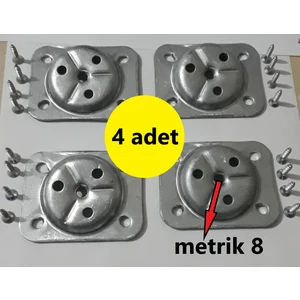 4 Adet Metal Sehpa Ve Ahşap Ayak Bağlantı Aparatı Açılı Ayak Aparatı Zigon Sehpa Masa Koltuk Puf