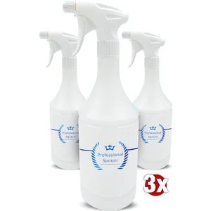 Profesyonel Kimyasala Dayanıklı Taşınabilir Hobi Amaçlı Boş 1 Litre Boş Fısfıs Sprey Şişesi (3 Adet)