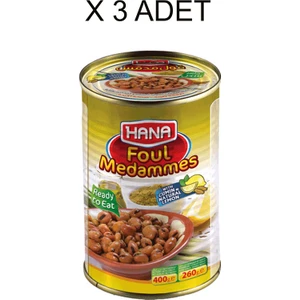 Hana Bakla Limonlu Kimyonlu Konservesı  400 gr x 3 Adet